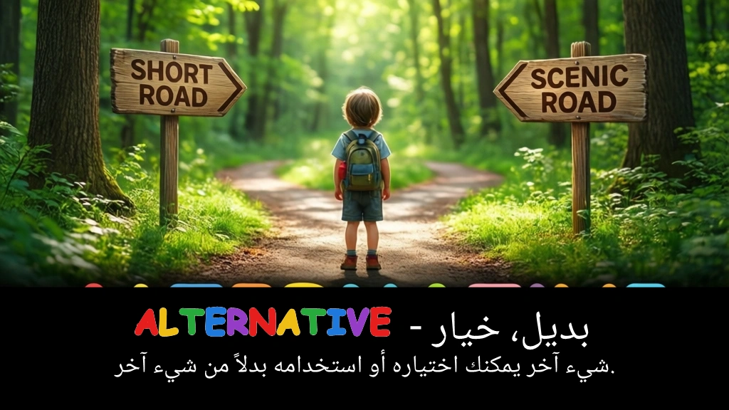 Arabic Illustration for alternative